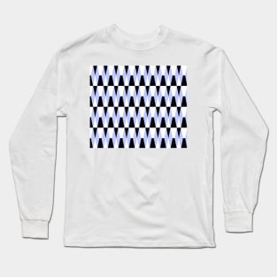 Geometric Blue Long Sleeve T-Shirt